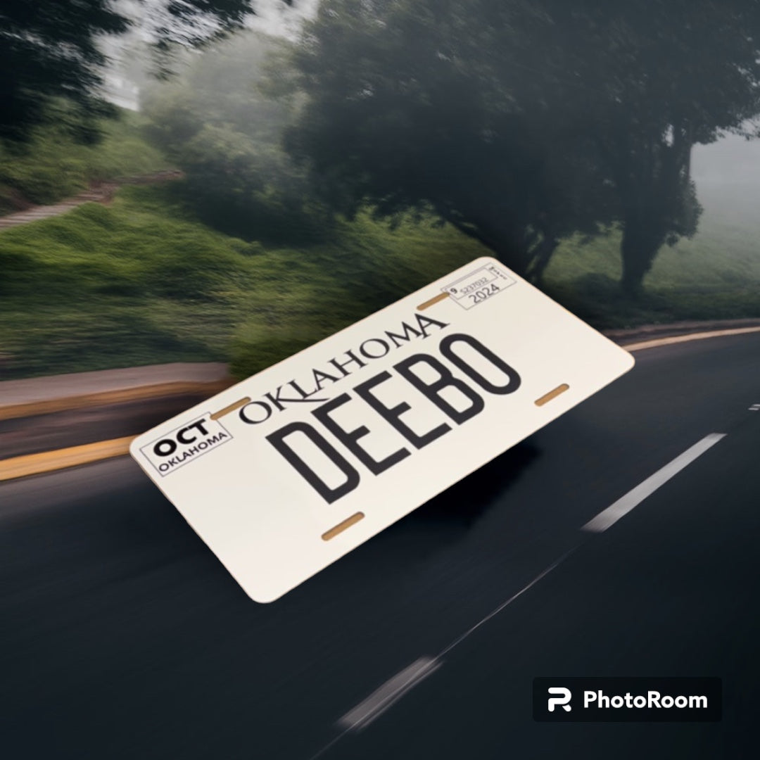 Custom License Plates: Personalize Your Ride with Speed and Style! OKLAHOMA