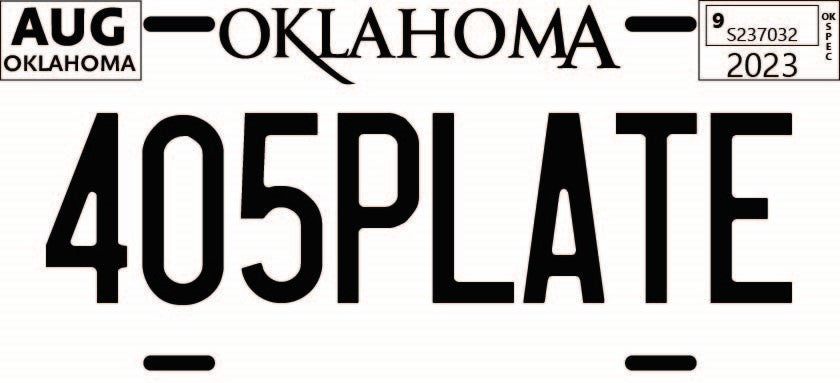 Custom License Plates: Personalize Your Ride with Speed and Style! OKLAHOMA